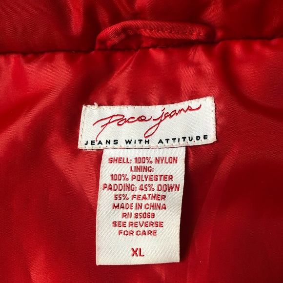 Vintage Paco Jeans red puffer jacket - Picture 7 of 7
